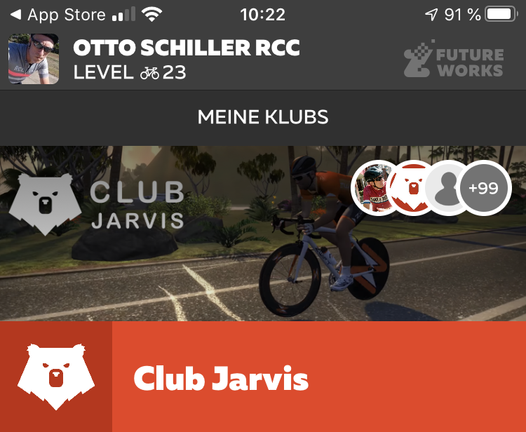 Zwift Club Jarvis – Ich bin dabei